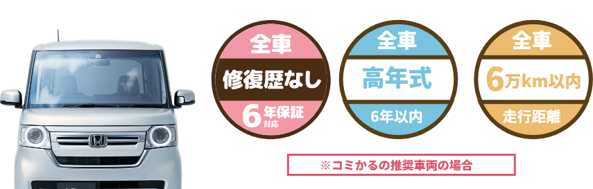 全車修復歴なし・高年式・6万キロ以内